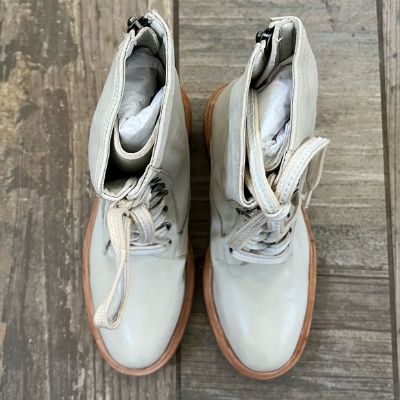 Free People Santa Fe Lace-Up Boot in Ecru size 8 - Picture 5 of 12